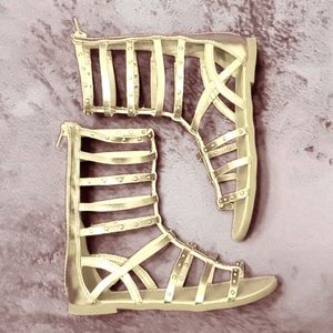 Girls gold shoes. Girls size 2.